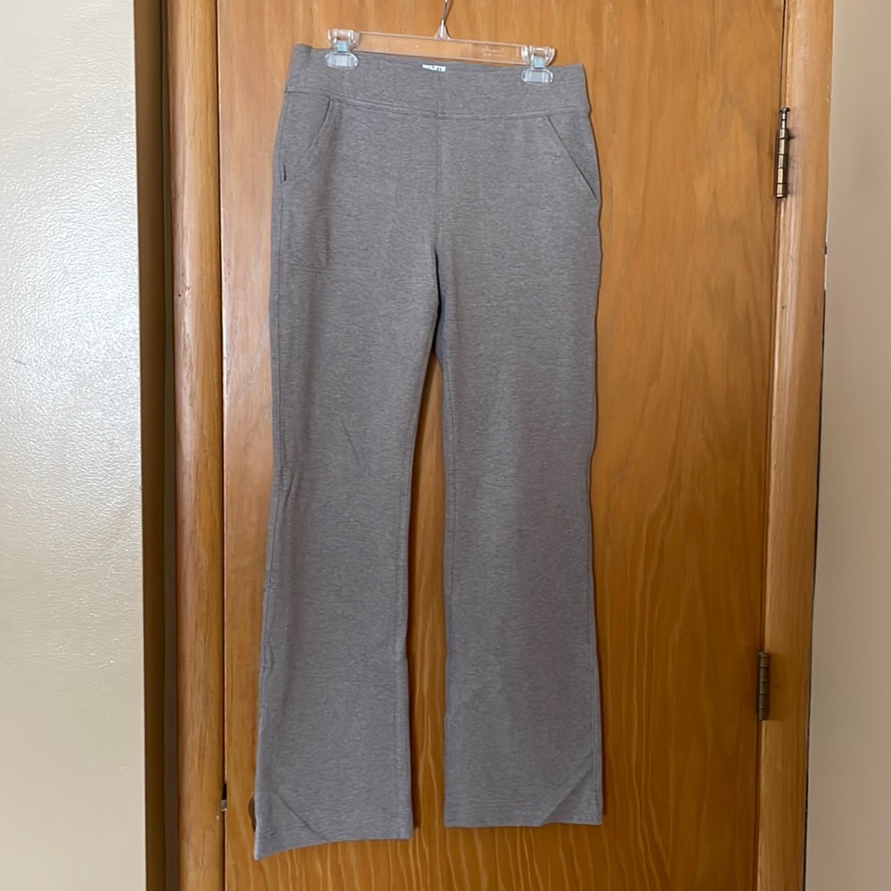 Super comfortable relaxed leg pants by Duluth Trading Company!